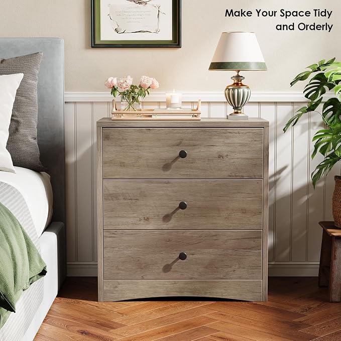 Nightstand, Bedside Tables, Farmhouse Wood Night Stand - Image 6