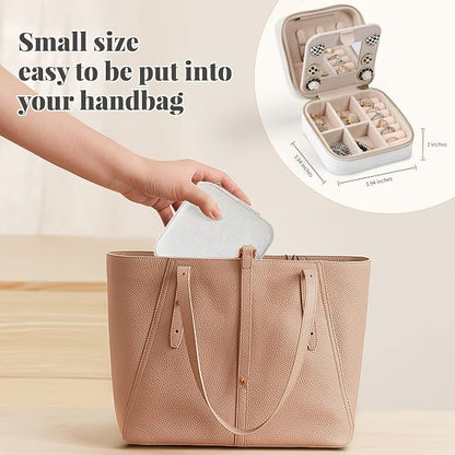 Dajasan Velvet Jewelry Box, Mini Travel Jewelry Case, Portable Travel Jewelry - Image 3