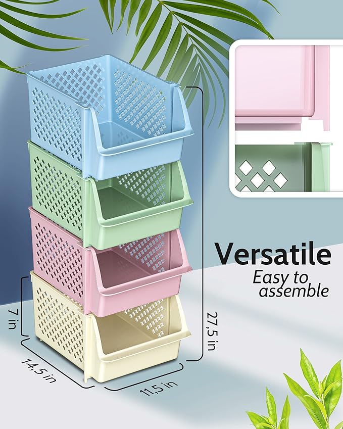 TidyFriend Stackable Storage Bins - Image 3