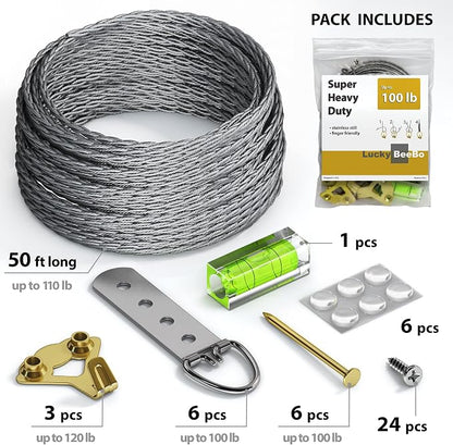Heavy Duty Picture Wire Hanging Kit - Image 2