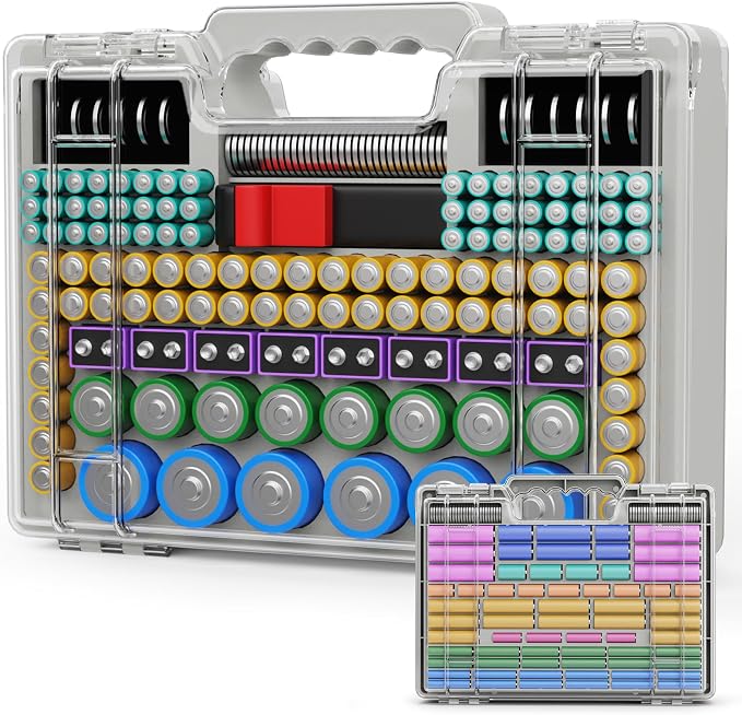 Battery Organizer Storage Holder Box Case by Tututry