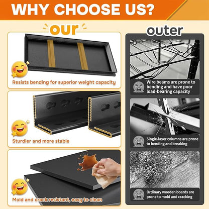 2pack Garage Shelving Heavy Duty Metal Garage Storage Shelves Organizer - Image 4