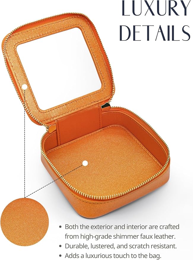Popvibe Clear Makeup Bag Travel Cosmetic Case Transparent Toiletry Bag - Image 5