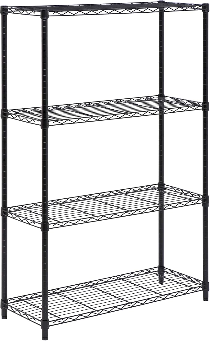 Honey-Can-Do 4-Tier Heavy Duty Adjustable Shelving Unit, 250-lb Per Shelf Metal - Image 4