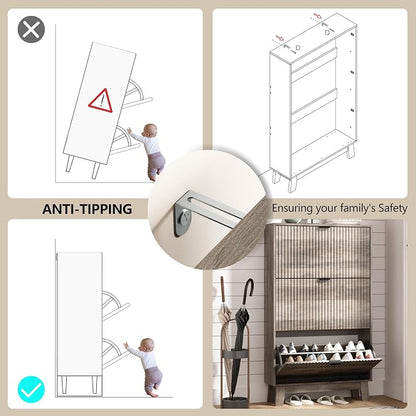 Shoe Cabinet Storage for Entryway - Image 6