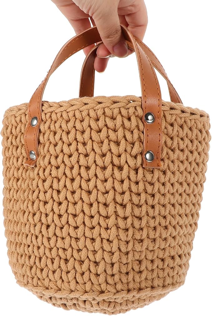 DOITOOL Cotton Rope Woven Basket Sundry Storage Bin - Image 5