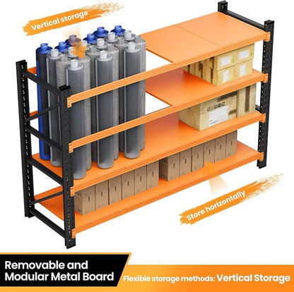 71”W Garage Shelving Units, 5000LBS Storage Shelves Heavy Duty, 4 Tier Large - Image 6