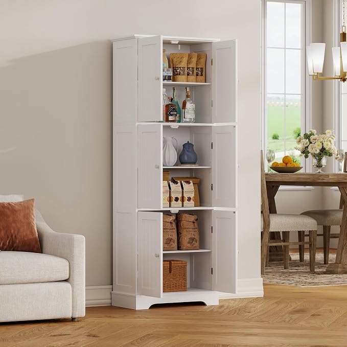 ChooChoo 63.2" Tall Bathroom Storage Cabinet - Image 8
