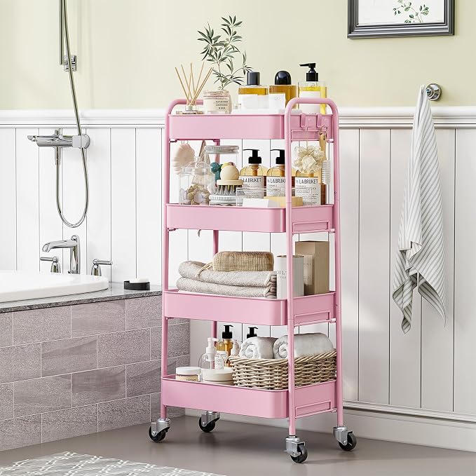 TOOLF 4-Tier Rolling Cart - Image 9