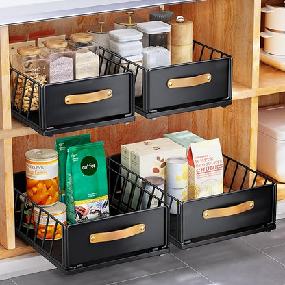 Pull out Cabinet Organizer, Heavy Duty Slide out Pantry Shelves Drawer Storage by Kitstorack