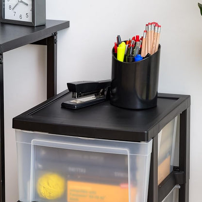 IRIS USA 3-Drawer Slim Narrow Storage Organizer, school essentials, beauty items - Image 6