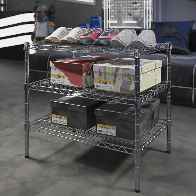 21" Deep x 30" Wide x 27" Height Wire Shelving Kit | 3-Tier | NSF Commercial - Image 2