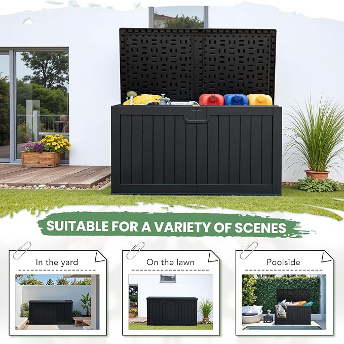 Greesum 230 Gallon HDPE Outdoor Storage Box - Image 6
