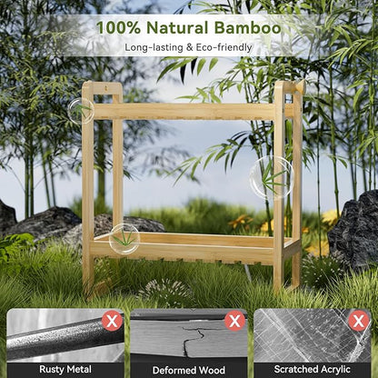 AmazerBath Bamboo Over The Toilet Storage Shelf - Image 3