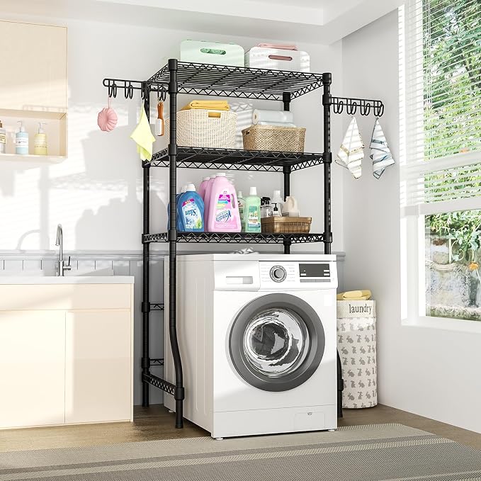 Ulif U8 Laundry Room Storage Organizer, Over The Washer and Dryer Storage - Image 2
