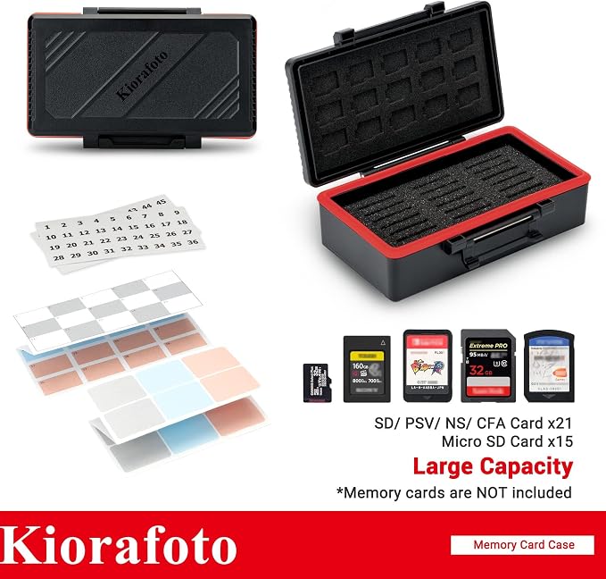 36 Slots SD MSD Memory Card Case Holder Water-Resistant Anti-Shock Storage - Image 2