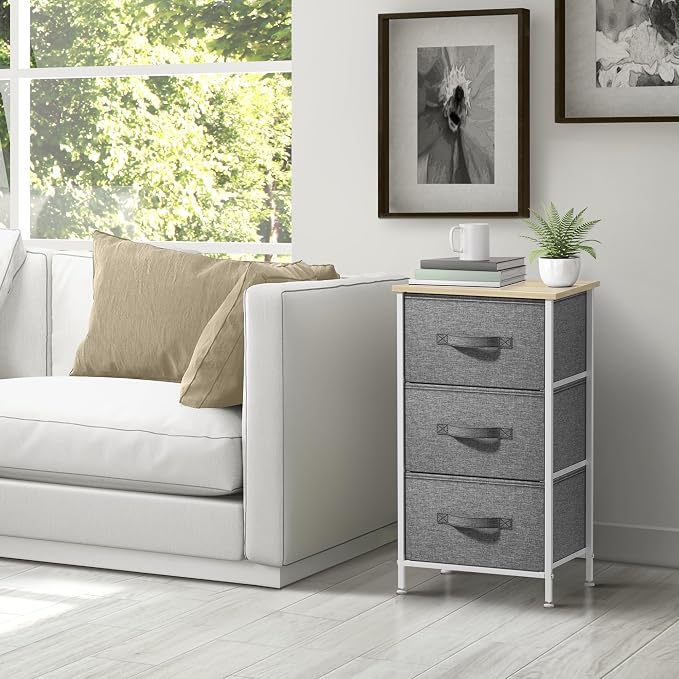 Sorbus Nightstand with 3 Drawers - Image 6