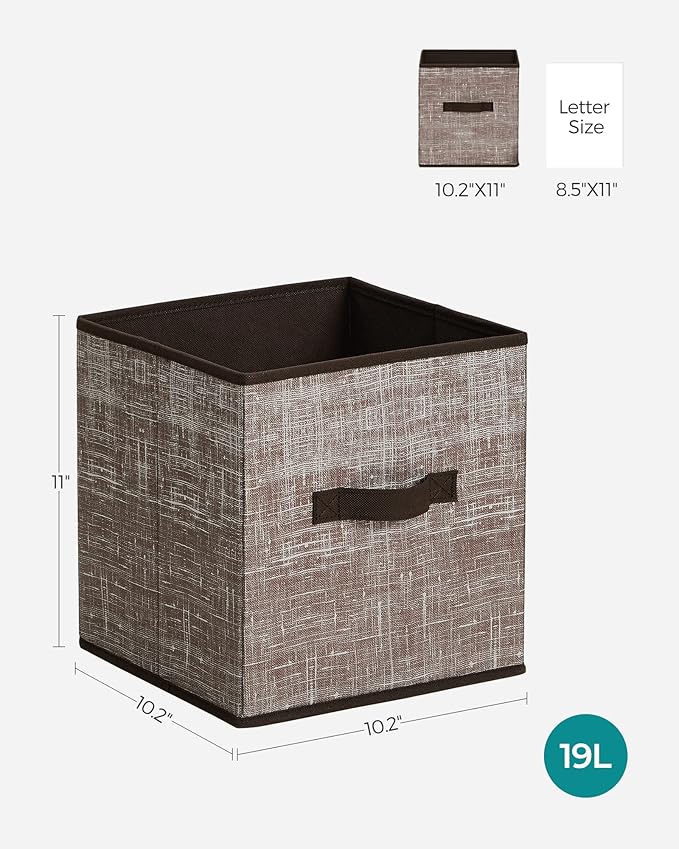 SONGMICS Storage Cubes, 11-Inch Non-Woven Fabric Bins - Image 4