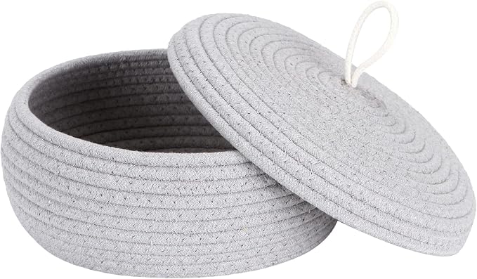 Sea Team Round Cotton Rope Storage Basket by SeaTeam