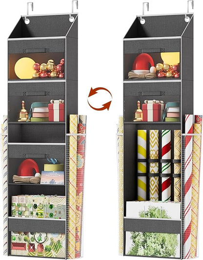 Over Door Wrapping Paper Organizer Storage by Ofiray-home