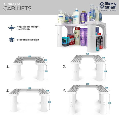 Expandable Under Sink Organizer and Storage I Bathroom Under the Sink Organizer - Image 7
