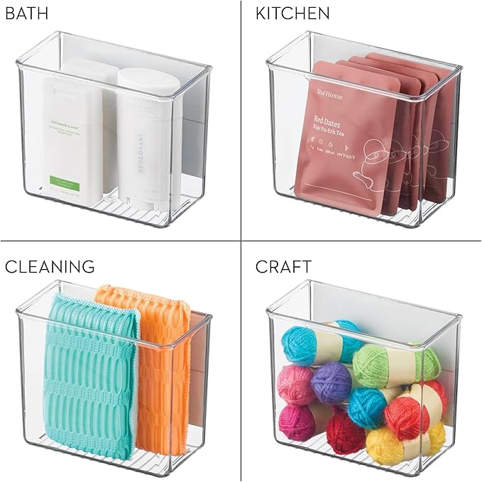 iDesign Magnetic Small Clear Plastic Organizer Bins - Image 4