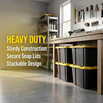 6 Pack 27 Gallon Heavy Duty Storage Bins - Image 6