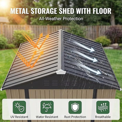 Patiowell 6x4 FT Outdoor Storage Shed - Image 4