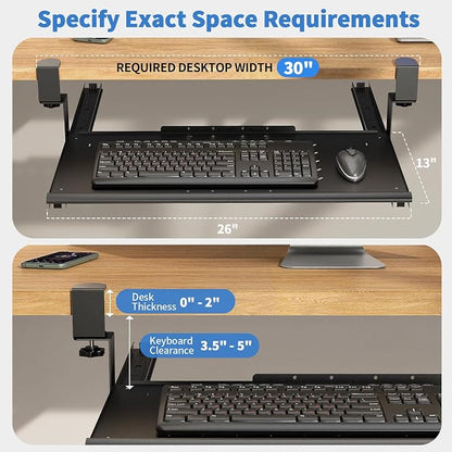 Keyboard Tray Under Desk - Image 2