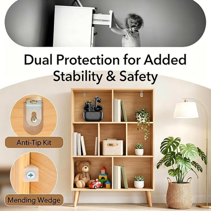 HealSmart 7 Cube Storage Organizer, 3 Tier Bookshelf - Image 7