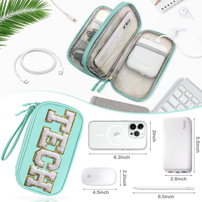 COSHAYSOO Electronics Organizer Bag Travel - Image 4