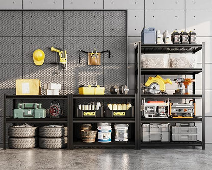 35" W Father&I 5-Shelf Industrial Adjustable Heavy-Dudy Tall Metal Garage - Image 7