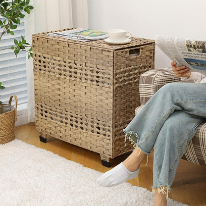 OIAHOMY Laundry Hamper with Lid, 140L Clothes Hamper with 3 Removable Liner Bags - Image 2