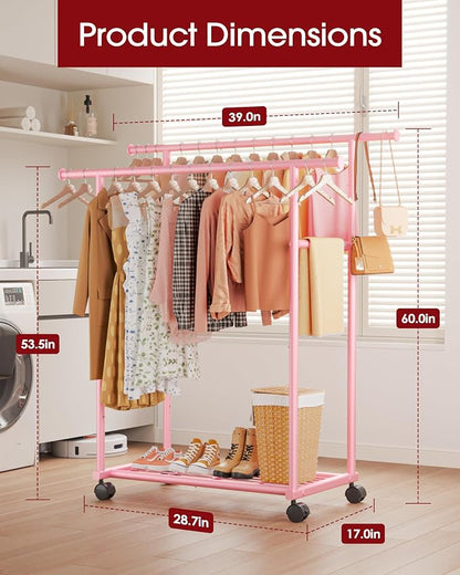Sakugi Double Rods Clothes Rack - Image 2