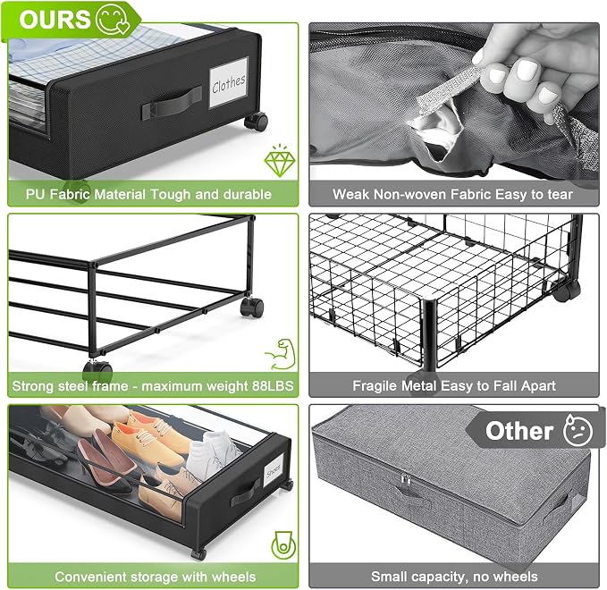 Beborxue Under Bed Storage - Image 2