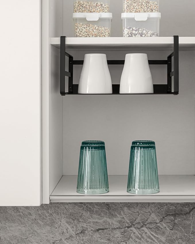 Nxconsu 2Pack Under Shelf Storage Basket Organizer Hanging Holder - Image 6
