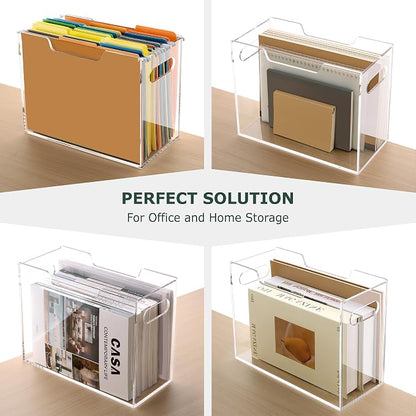 Acrylic File Organizer Box - Image 5