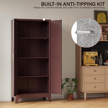 COFaR 61" Metal Storage Cabinet - Image 7