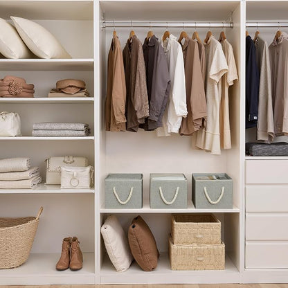 StorageWorks Storage Baskets for Shelves, Foldable Fabric Closet Storage Bins - Image 3