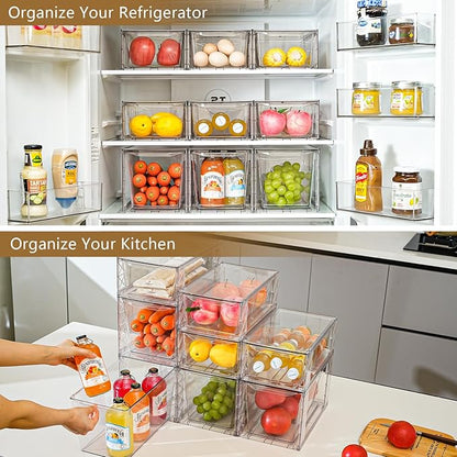 4Pack Stackable Kitchen Storage Organizer, Pantry Organizers and Storage - Image 5