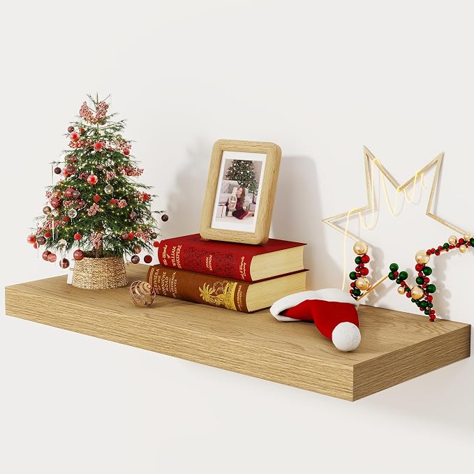 Floating Shelves 30 Inch Long, 12 Inch Deep Floating Shelf by FunMemories