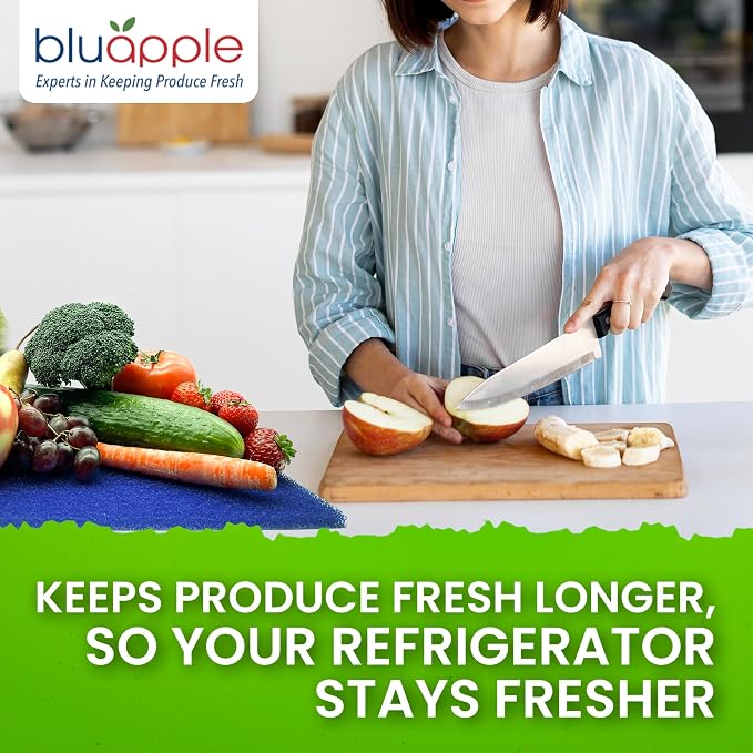 Bluapple FreshMats, Refrigerator Bin Liner, Fridge Drawer Mats, Crisper Life - Image 5