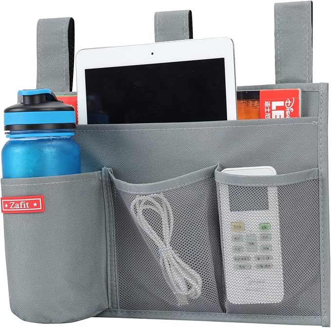 Hanging Bedside Caddy, Bedside Storage Organizer by ZAFIT