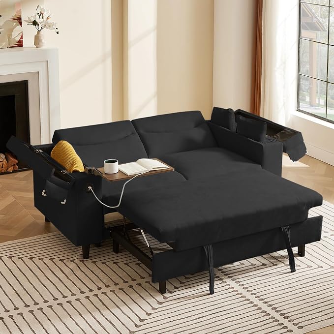 hansones 66" Multi-Functional Pull-Out Sofa Bed by hansones