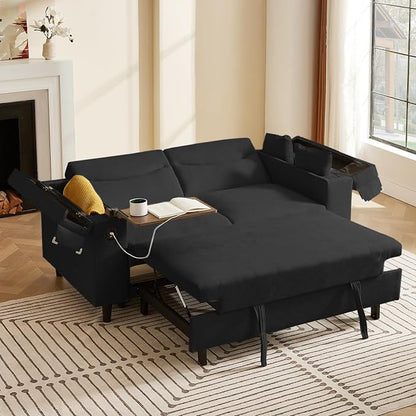 hansones 66" Multi-Functional Pull-Out Sofa Bed by hansones