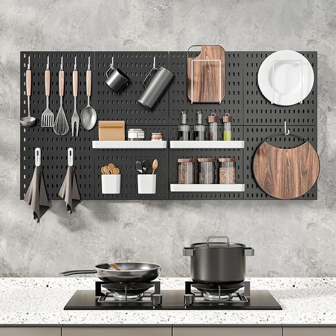Pegboard Combination Kit, 25.2" x 25.2" Wall Mounted Storage Set - Image 3