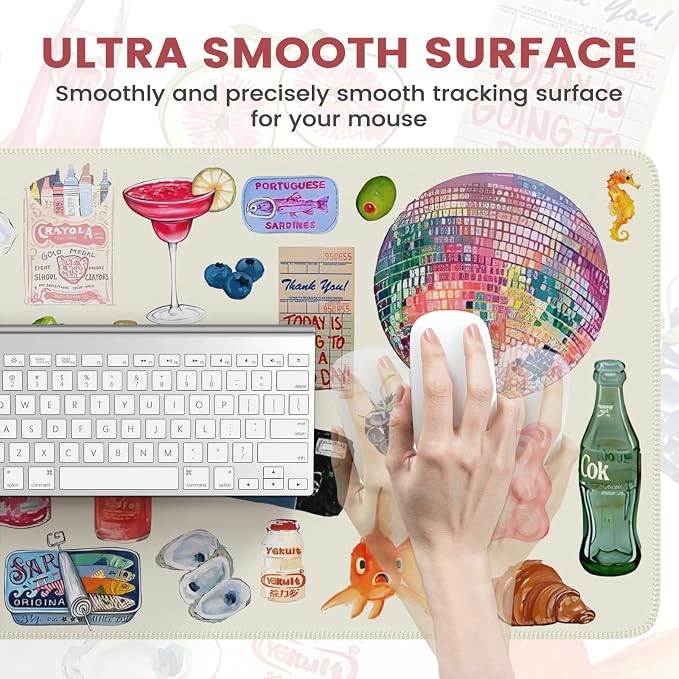 iCasso Office Desk Mat for Keyboard and Mouse, Large Mouse Pad, Desk Pad Mat - Image 3