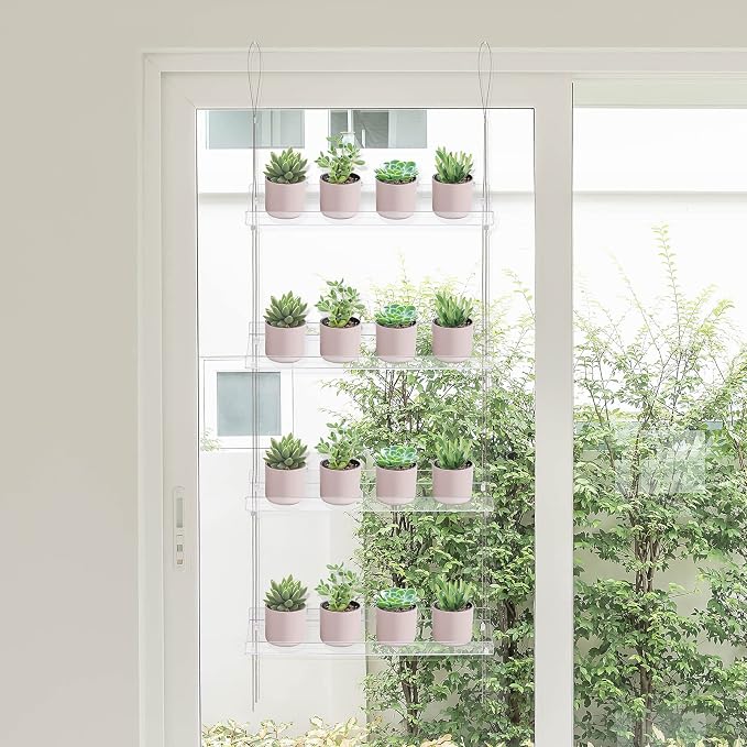 Sumerflos 4 Tier Acrylic Window Boxes Plant Shelves - Image 6