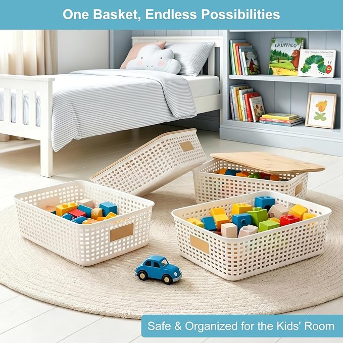 Bagnizer 4 Pack Plastic Storage Bins - Image 4