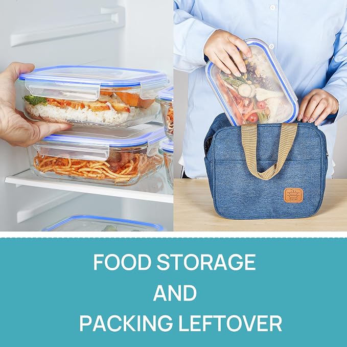 Vtopmart 5Pack 22oz Glass Storage Containers - Image 5